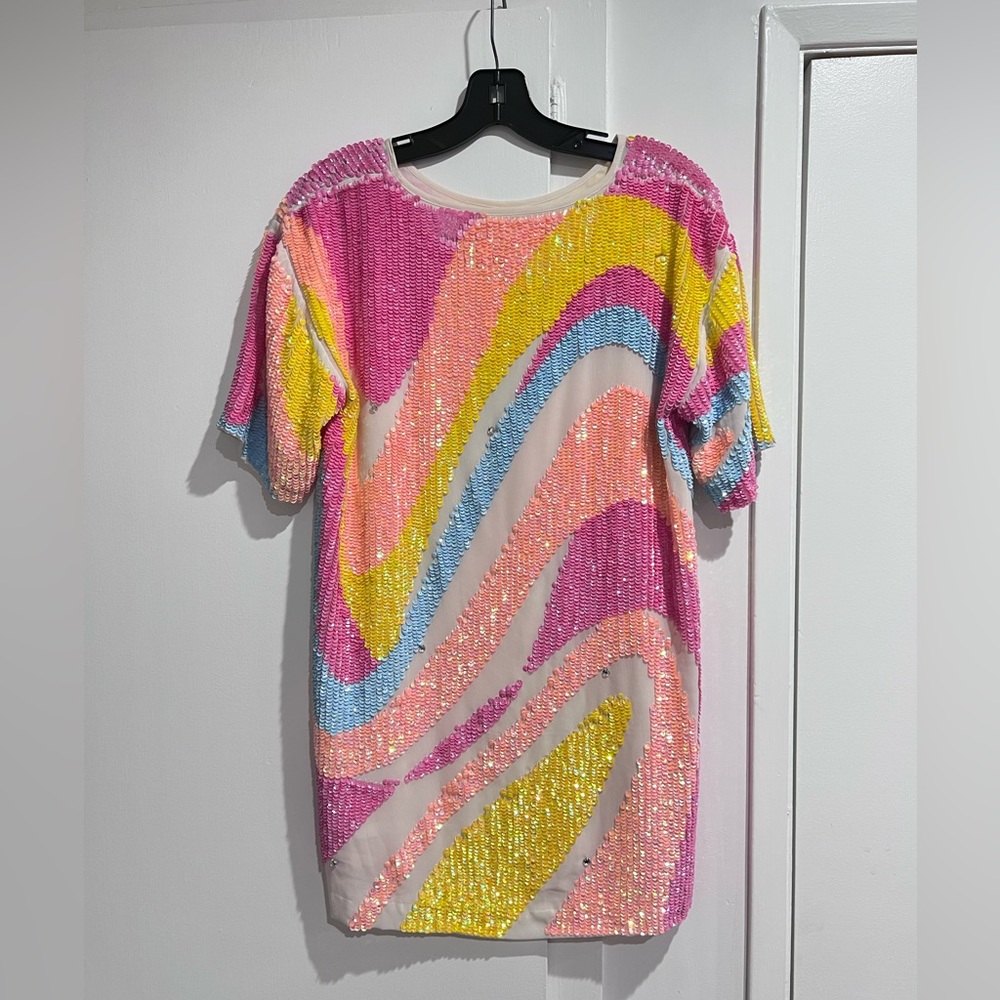 Custom sequin shift dress/top - Picture 4 of 4